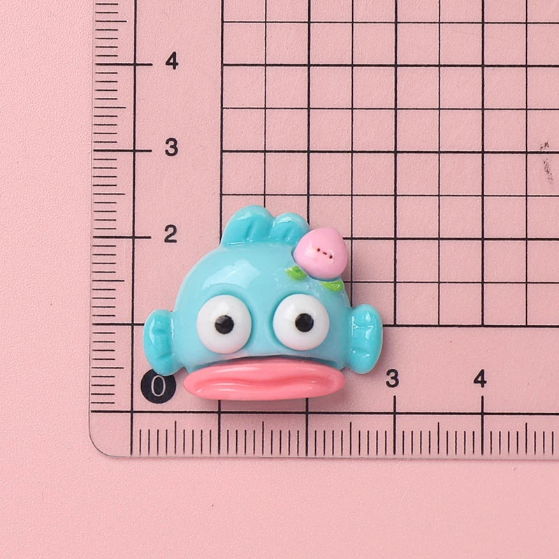 10 Pcs New Kawaii Cartoon Kitten, Puppy, Rabbit Resin Flat Back Scrapbook Figurine DIY Bow Decor Accessories Crafts A9