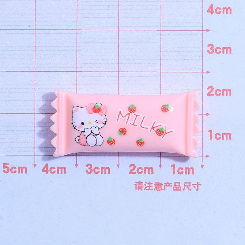 10 Pcs New Kawaii Cartoon Kitten, Puppy, Rabbit candy Resin Flat Back Scrapbook Figurine DIY Bow Decor Accessories Crafts A27